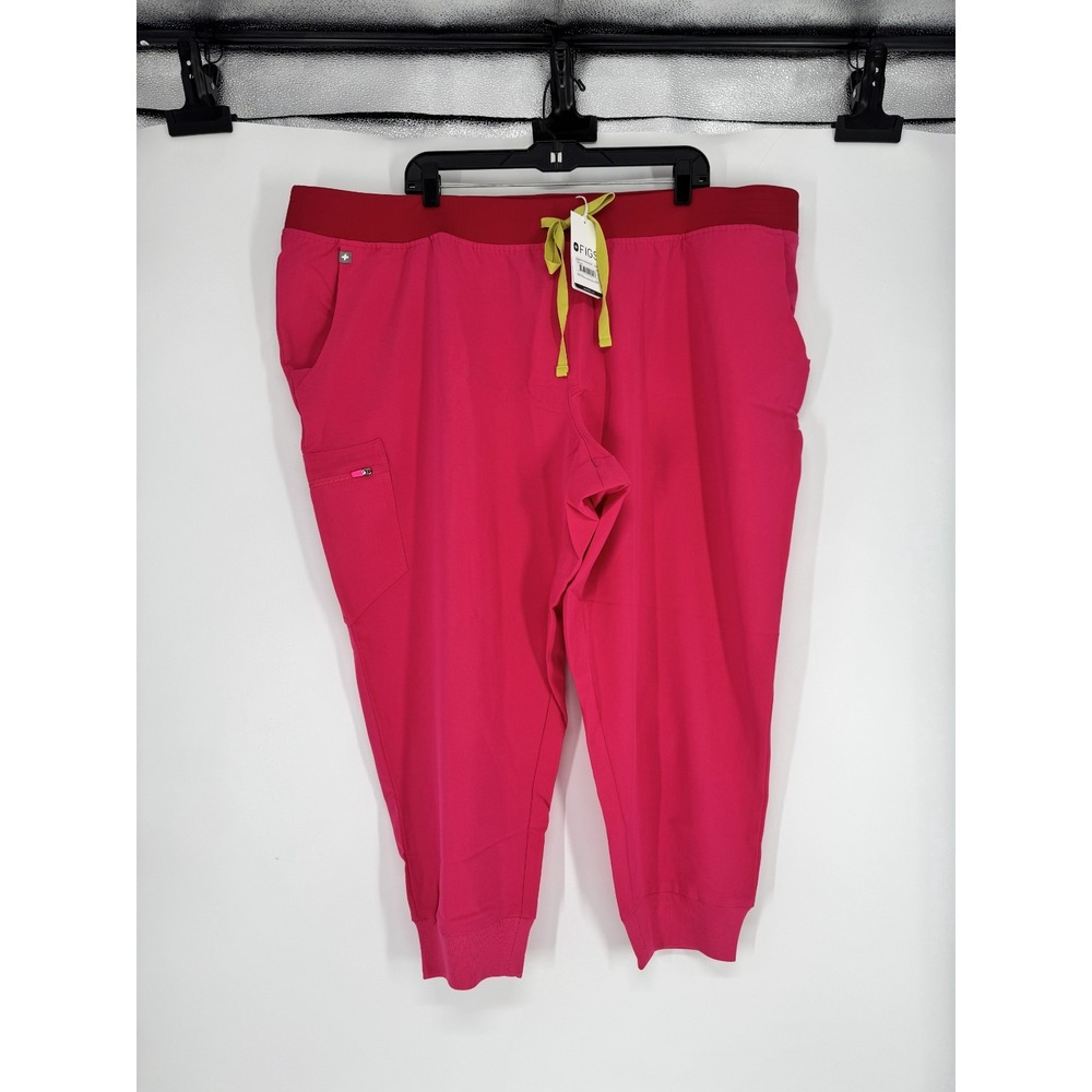 FIGS Technical Collection Zamora Joggers Scrub Pants Hot Pink 5XLP 5XL Petite